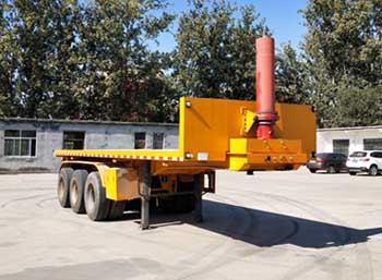 骏威事业达牌8.5米32.8吨3轴平板自卸半挂车(BFL9400ZZXP)