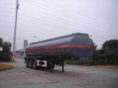 中集牌10.9米31.4吨3轴化工液体运输半挂车(ZJV9403GHYTHH)