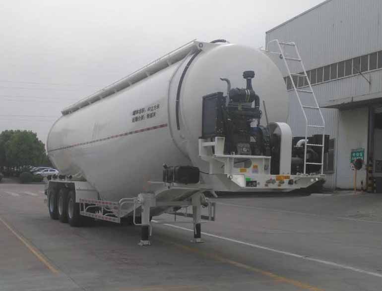 中集牌12.7米30吨3轴粉粒物料运输半挂车(ZJV9409GFLRJ)