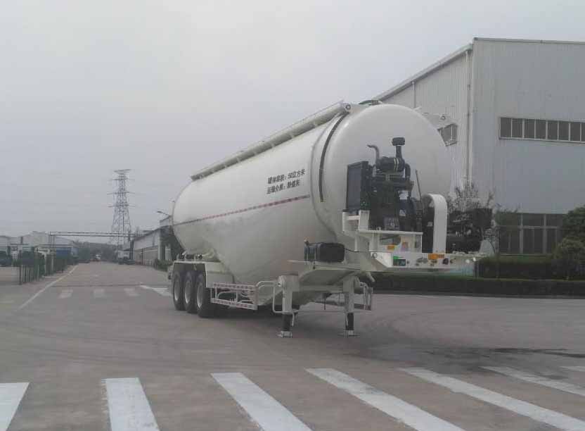 中集牌11.1米31吨3轴粉粒物料运输半挂车(ZJV9400GFLRJA)