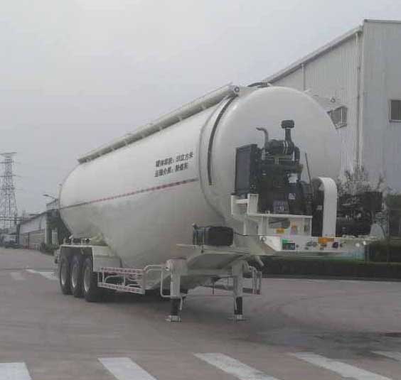 中集牌12.1米30吨3轴低密度粉粒物料运输半挂车(ZJV9406GFLRJA)