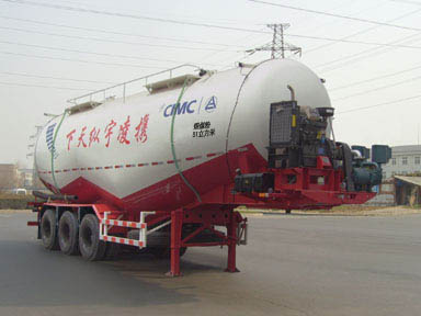 中集牌11.7米29.8吨3轴低密度粉粒物料运输半挂车(ZJV9407GFLLY1)