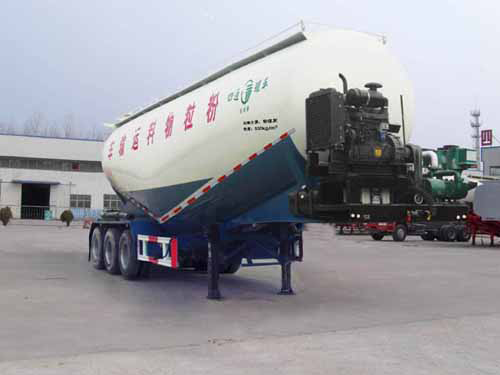 陆锋牌10.5米30.3吨3轴中密度粉粒物料运输半挂车(LST9400GFLZ)