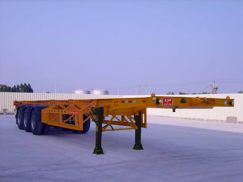 大力士牌12.4米34.5吨3轴集装箱运输半挂车(FTW9409TJZG)