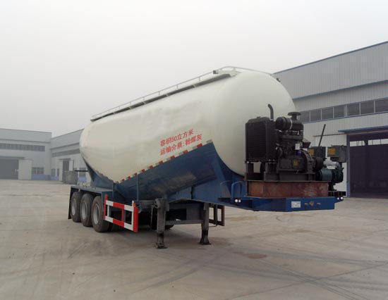 麒强牌10.9米32吨3轴低密度粉粒物料运输半挂车(JTD9406GFL)