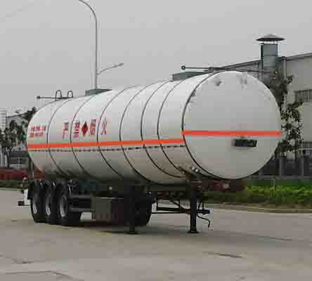 瑞江牌13米30.5吨3轴易燃液体罐式运输半挂车(WL9400GRYB)