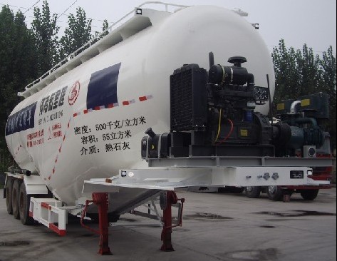云台牌12米27.5吨3轴低密度粉粒物料运输半挂车(XLC9401GFL)