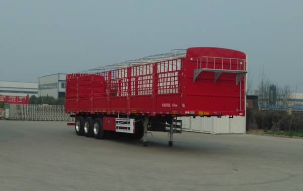 麟州牌11.5米33.2吨3轴仓栅式运输半挂车(YDZ9406CCY)