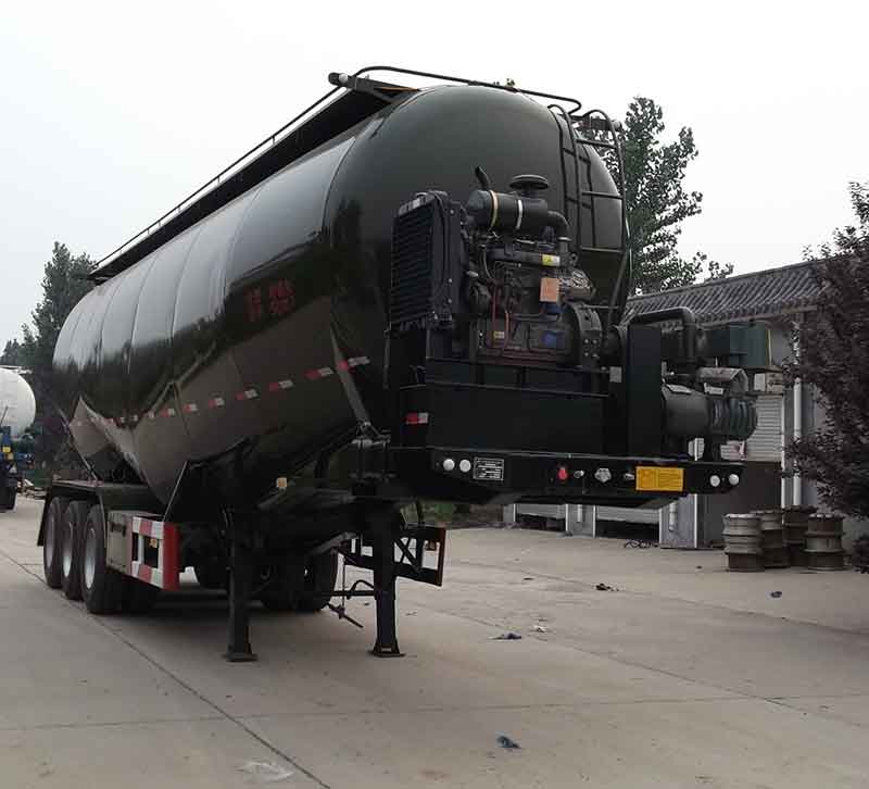 丰奥达牌11米30吨3轴低密度粉粒物料运输半挂车(LTY9404GFL)