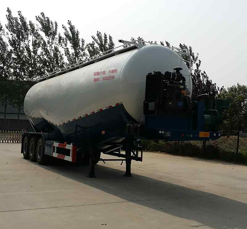 丰奥达牌12米30吨3轴低密度粉粒物料运输半挂车(LTY9406GFL)