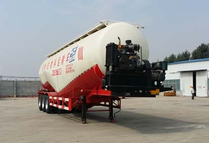 腾运牌13米29.5吨3轴低密度粉粒物料运输半挂车(LLT9401GFL)