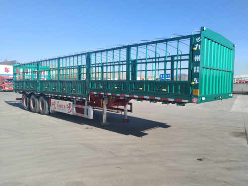 通广九州牌13米32.1吨3轴仓栅式运输半挂车(MJZ9381CCY)