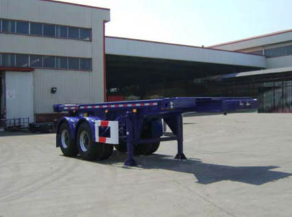 通华牌7.8米29吨2轴平板自卸半挂车(THT9351ZZXP)