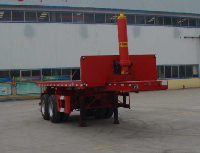 华郓达牌8.2米29.2吨2轴平板自卸半挂车(FL9350ZZXP)