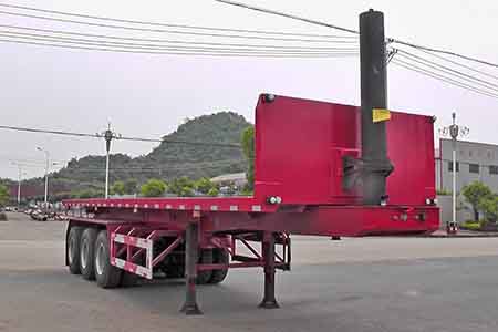 湘嘉牌10.5米31.8吨3轴平板自卸半挂车(XJS9400ZZXP)