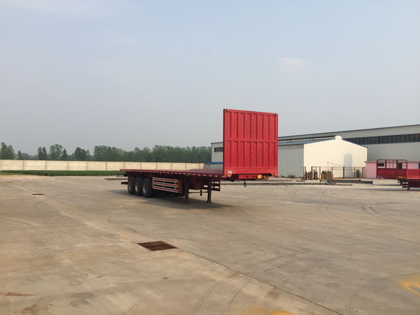 晋龙东捷牌13米29.5吨3轴平板自卸半挂车(TDJ9372ZZXP)