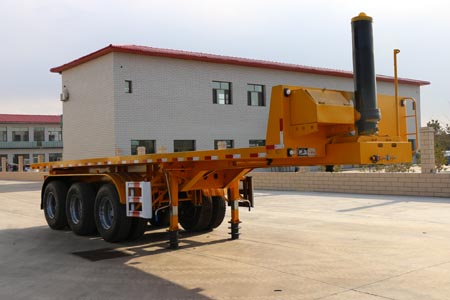 承威牌11.5米31.5吨3轴平板自卸半挂车(GCW9400ZZXP)