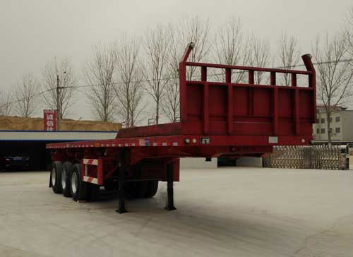 诚信达牌11.5米32.2吨3轴平板自卸半挂车(MWH9400ZZXP)