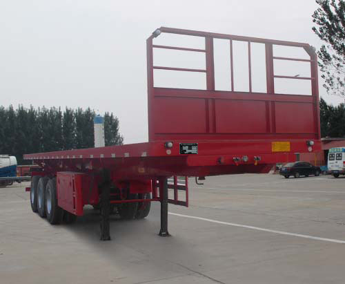 庄宇牌11米33.4吨3轴平板自卸半挂车(ZYC9403ZZXP)