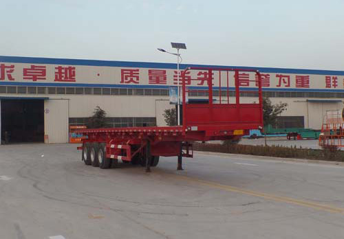 恒宇事业牌11米33.2吨3轴平板自卸半挂车(FYD9402ZZXP)