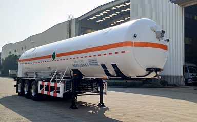 明欣牌11.8米27.5吨3轴低温液体运输半挂车(NMX9401GDYR)
