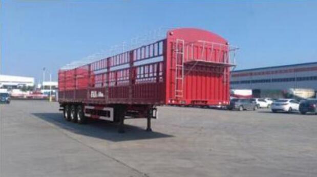 东润牌13米33.9吨3轴仓栅式运输半挂车(WSH9400CCY)