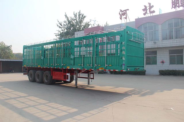 辉煌鹏达牌13米31.4吨3轴仓栅式运输半挂车(HPD9371CCY)