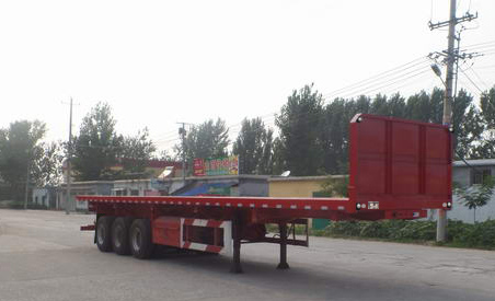 新宏东牌13米33.2吨3轴平板自卸半挂车(LHD9401ZZXPC)