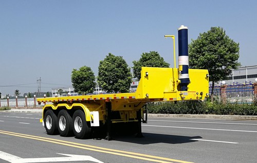广大鸿远牌9米33.5吨3轴平板自卸半挂车(GHY9400ZZXP)