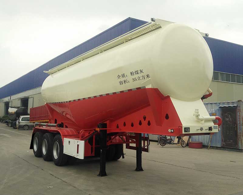 丰奥达牌9.1米33.5吨3轴中密度粉粒物料运输半挂车(LTY9400GFL1)