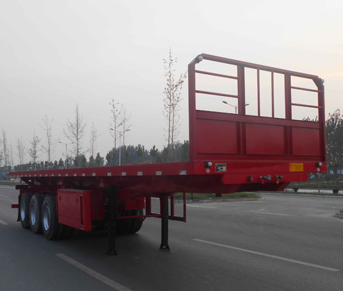 华鑫联合牌9.5米34.7吨3轴平板自卸半挂车(HXL9403ZZXP)