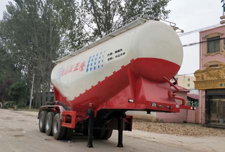 粱锋牌9.5米32.3吨3轴中密度粉粒物料运输半挂车(LYL9400GFLB)