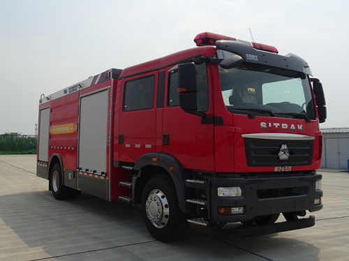五岳牌TAZ5195GXFAP80压缩空气泡沫消防车公告图片