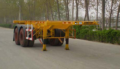 麒强牌7.2米31.5吨2轴集装箱运输半挂车(JTD9350TJZG)