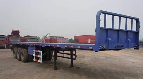 冀东巨龙牌13米34吨3轴平板运输半挂车(JDL9401TPB)