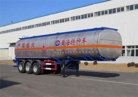 黄海牌13米31.6吨3轴易燃液体罐式运输半挂车(DD9406GRY)