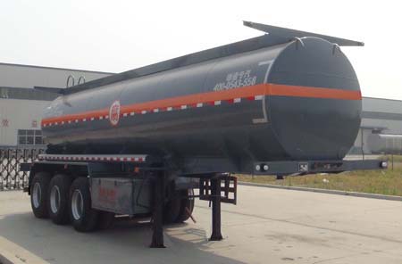 弘瑞通牌9.8米30.8吨3轴腐蚀性物品罐式运输半挂车(HRT9400GFW)