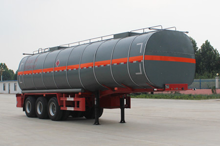 景阳岗牌11米30.2吨3轴易燃液体罐式运输半挂车(SFL9402GRY)