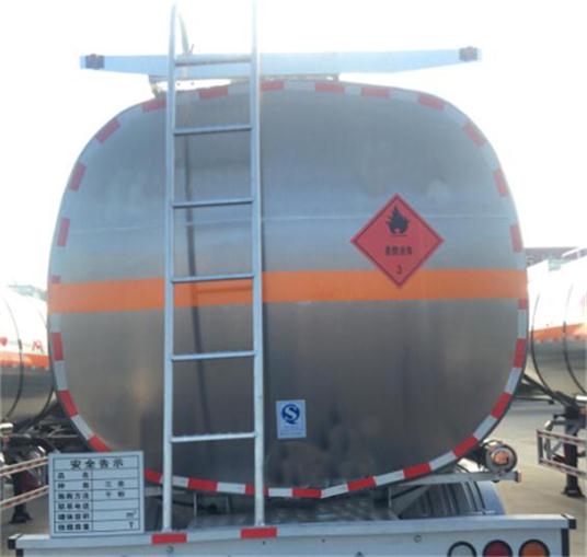东风牌DFZ9403GRY铝合金易燃液体罐式运输半挂车公告图片
