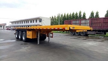 纳发祥牌10米33.4吨3轴平板自卸半挂车(FMT9400ZZXP)