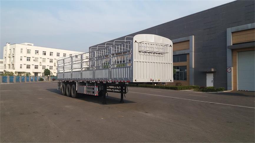 海福龙牌13米34.7吨3轴铝合金仓栅式运输半挂车(PC9401CCY)