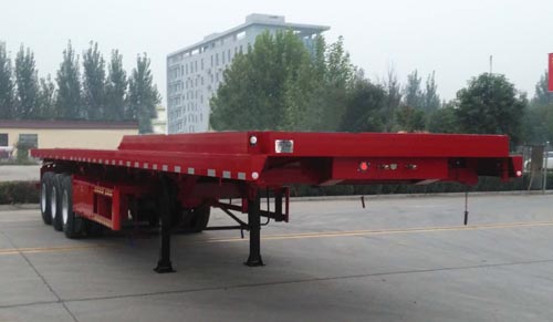 鲁旭达牌13米31.8吨3轴平板自卸半挂车(LZC9403ZZXP)