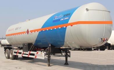 安瑞科牌13米1.7吨2轴易燃气体罐式运输半挂车(HGJ9280GRQ)