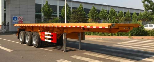 图强牌11.5米33.8吨3轴平板自卸半挂车(TQP9403ZZXP)