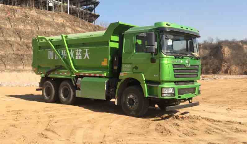 陕汽牌SX5258ZLJDT404TL自卸式垃圾车