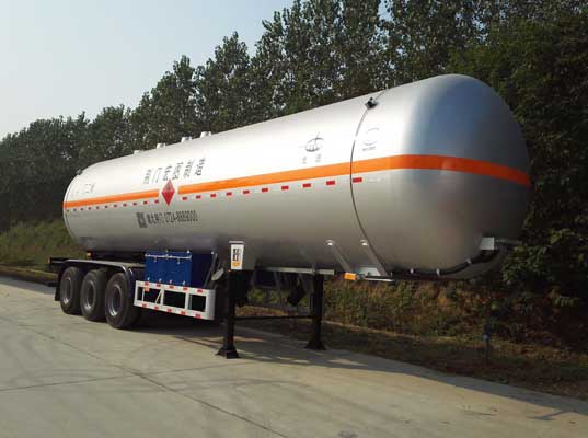 宏图牌11.7米28.7吨3轴液化气体运输半挂车(HT9408GYQ4E)