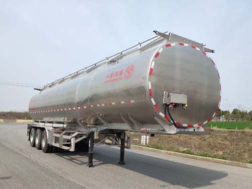 专致牌10.8米33.8吨3轴铝合金液态食品运输半挂车(YZZ9408GYSLE)