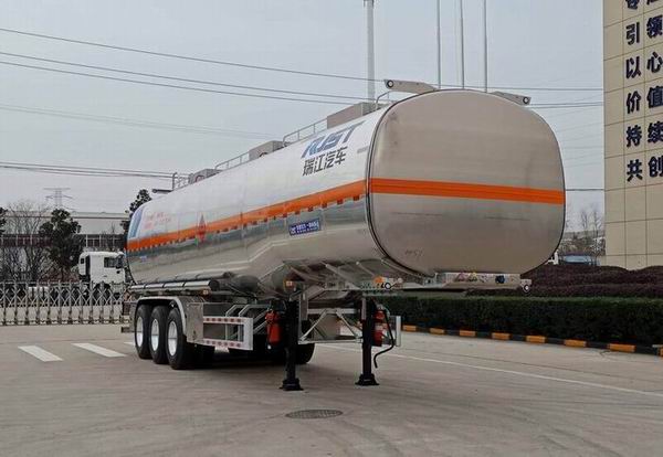 瑞江牌12.1米33.8吨3轴铝合金易燃液体罐式运输半挂车(WL9408GRYE)