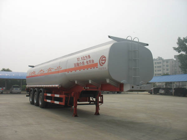 楚胜牌12.9米28.6吨3轴液态食品运输半挂车(CSC9400GYS)