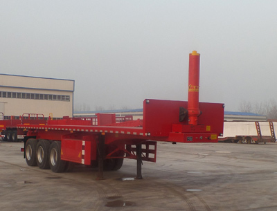 鑫永成牌10.3米32.7吨3轴平板自卸半挂车(YJH9402ZZXP)
